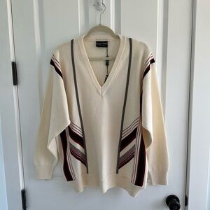 NWT Men's Franco Ponti V-Neck Sweater